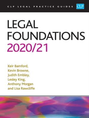 cover image of Legal Foundations 2020/2021